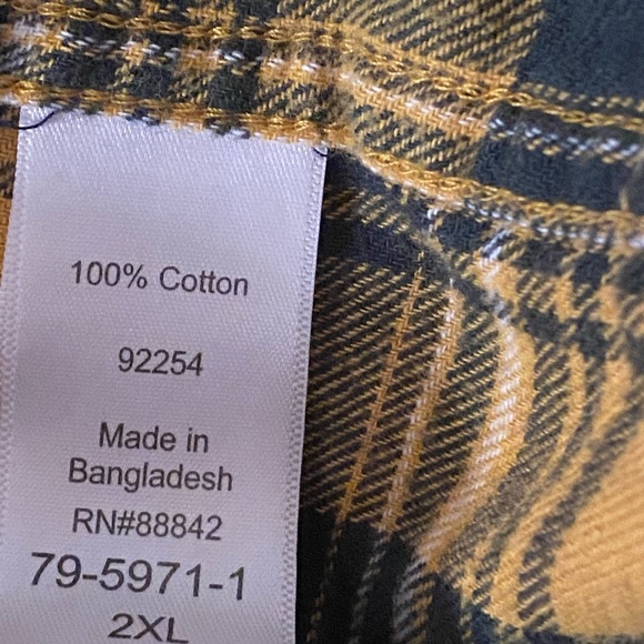 King Size Sz 2XL Men’s Flannel Shirt VGUC 😊😊 - Picture 7 of 8